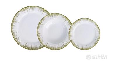 Servizio piatti raggi verde villa altachiara