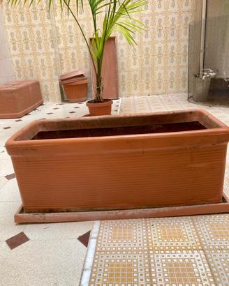 2 vasi grandi rettangolari