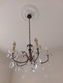 Lampadario con gocce