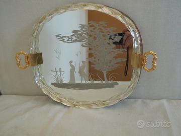 Vassoio in vetro di Murano