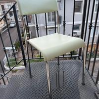 Set 4 sedie con gambe in metallo