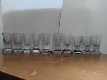 10 Bicchieri Da Shot Vintage