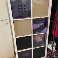 Vari mobili IKEA Kallax: 4x2, 4x1, 2x2