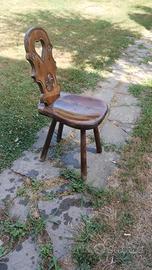 Tavolo rustico e 4 sedie