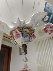 lampadario in ceramica di bassano