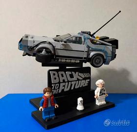 Espositore Lego DeLorean 7725 Ritorno al futuro