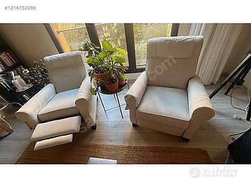 Coppia poltrone Ikea Muren reclinabili