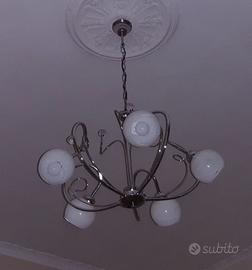Lampadario moderno con lumi