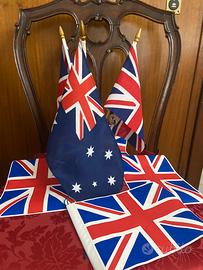 Lotto 7 Bandierine Australia e Regno Unito