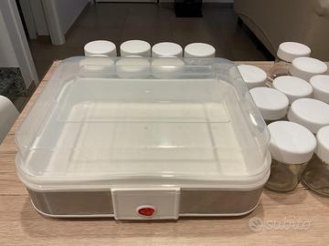 Yogurtiera elettrica 12 vasetti + 6 vasetti extra