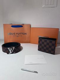 Portafoglio + Cintura Louis Vuitton con Scatola