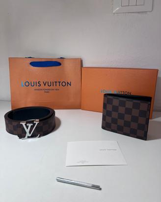 Portafoglio + Cintura Louis Vuitton con Scatola