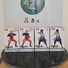 Set Figuno di 4 Figure Naruto Uzumaki e Sasuke