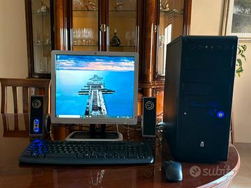 PC completo Windows 10 PRO ORIGINALE + accessori