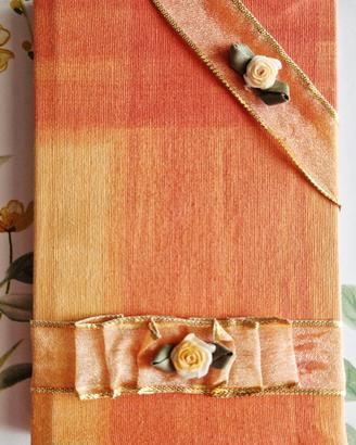 Taccuino, quaderno, notebook in tessuto vintage 
