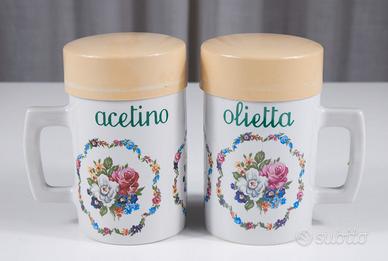 Set olietta & acetino Pof Italia anni ’60-’70