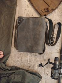 Borsa tracolla pelle tipo Indiana Jones - foderata