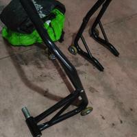 Cavalletti alza moto mono braccio + telo moto