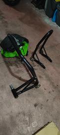 Cavalletti alza moto mono braccio + telo moto