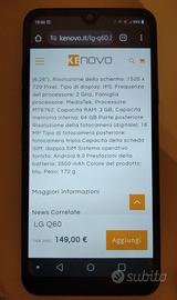 Smartphone LG Q60 LM-X525