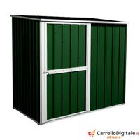 Box casetta giardino Acciaio 174x100 verde scuro