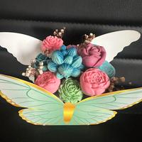 Bouquet di candele a forma di fiori