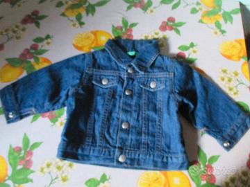 N. 1 giubbino di jeans e pile di Benetton x 9 mesi