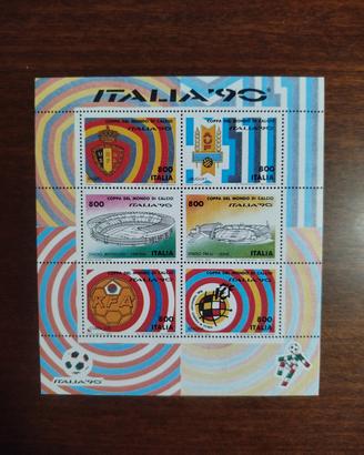 Francobolli Repubblica Italiana Foglietto Italia90