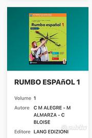 Libro spagnolo Rumbo espanol 1. 9788861616363