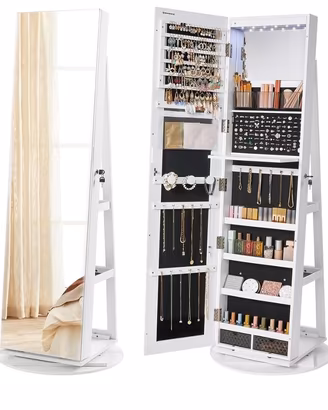 Specchio portagioie SONGMICS con LED – NUOVO, APER