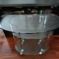 Carrello bar in vetro trasparente FIAM ITALIA 