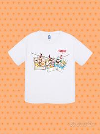 T-shirt bianca con Stampa illustrata, tema ESTATE