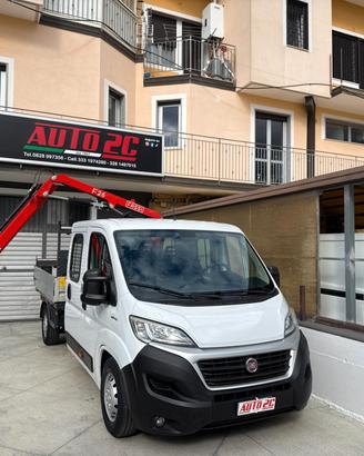 Fiat Ducato 2.3 MJT 130CV CASSONE GRU 7 POSTI