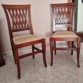 Sedie con doppia imbottitura