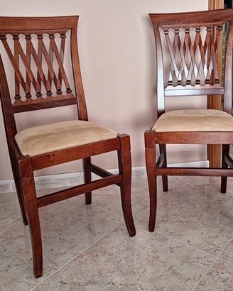 Sedie con doppia imbottitura
