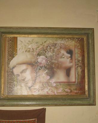 QUADRI OLIO SU LEGNO PITTORE CONTEMPORANEO TED