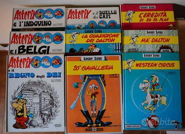 4 Asterix e 5 Lucky Luke copertina rigida
