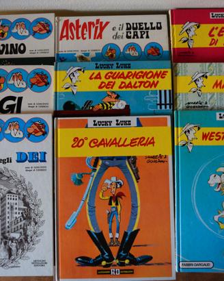 4 Asterix e 5 Lucky Luke copertina rigida