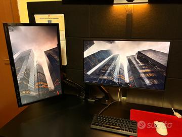 Doppio monitor + 1 arm