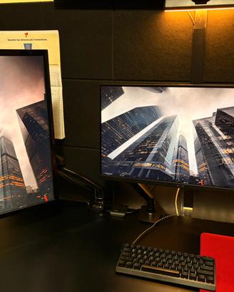 Doppio monitor + 1 arm