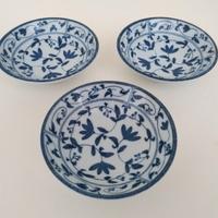 Set 3 Ciotoline Orientali in Ceramica Decorate