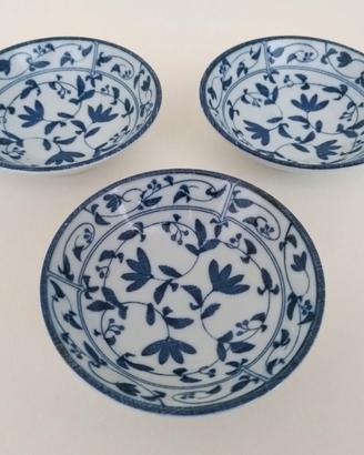 Set 3 Ciotoline Orientali in Ceramica Decorate