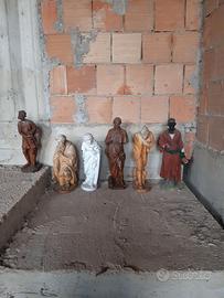 Personaggi in gesso e ceramica statue per presepe