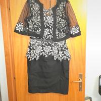 vestito con coprispalle 