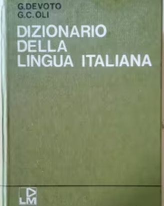 Dizionario di Italiano Vintage Devoto Oli 1976