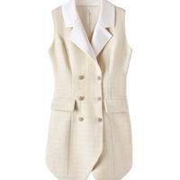 Gilet chic in misto lana senza maniche