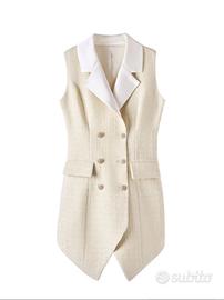 Gilet chic in misto lana senza maniche