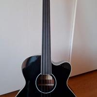 Basso Harley Benton B-30BK-FL acoustic fretless