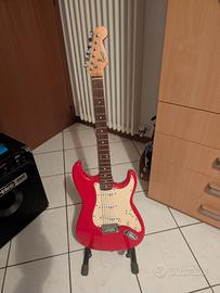 Squier (by Fender) Stratocaster (Serie CAE) - Red