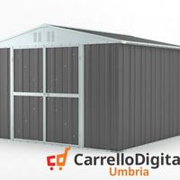 Box struttura lamiera Acciaio 327x307 grigio scuro